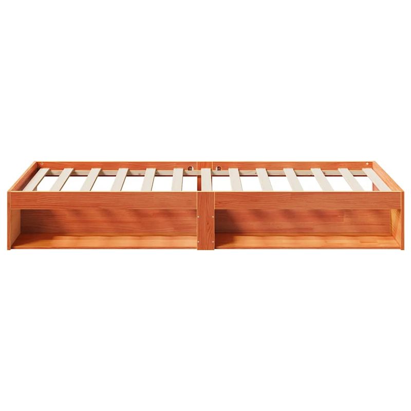 Casa si Gradina - Mobilier - Paturi si accesorii - Paturi - Pat de zi fara saltea ceara maro 75x190 cm lemn masiv de pin - Infinity.ro