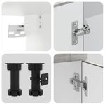 Casa si Gradina - Mobilier - Comode si corpuri - Corpuri bucatarie - Set de dulapuri de bucatarie 11 piese „Porto” lemn Sonoma gri - Infinity.ro
