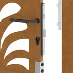 Casa si Gradina - Constructii - Usi interior, exterior si garaj - Usi garaj - Poarta de gradina Design ondulat otel rezistent la intemperii, mărime 105x155 cm - Infinity.ro