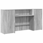 Casa si Gradina - Mobilier - Mese si birouri - Birouri - Birou de receptie Gri Sonoma 200x50x103,5 cm Lemn prelucrat - Infinity.ro