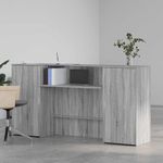 Casa si Gradina - Mobilier - Mese si birouri - Birouri - Birou de receptie Gri Sonoma 200x50x103,5 cm Lemn prelucrat - Infinity.ro