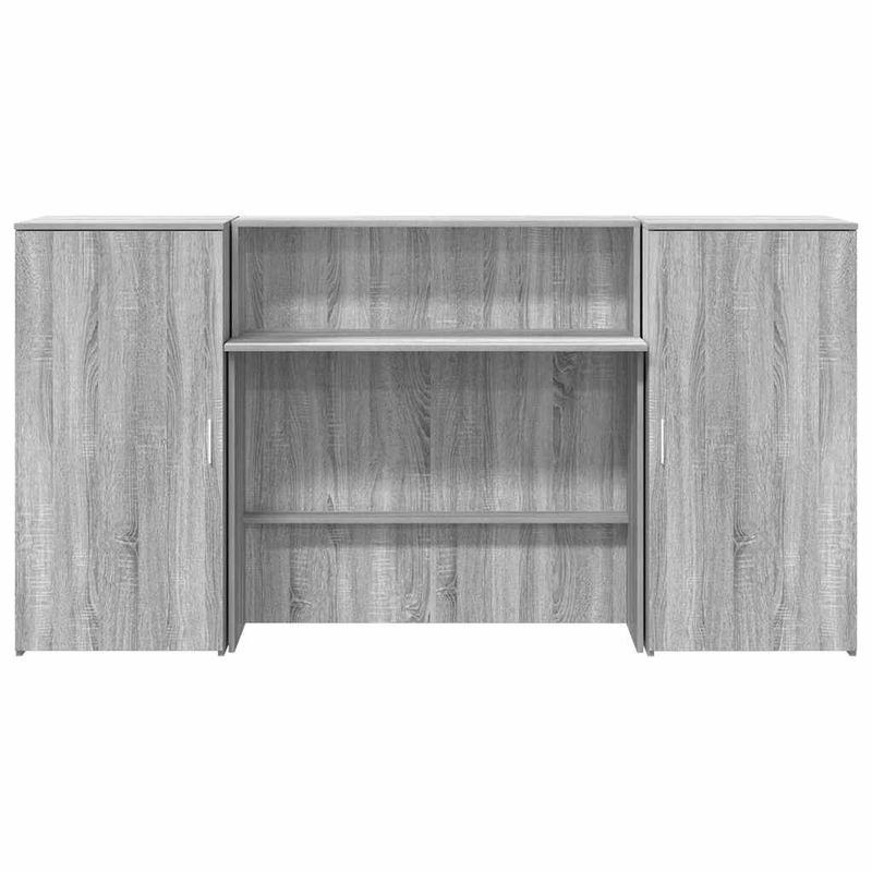 Casa si Gradina - Mobilier - Mese si birouri - Birouri - Birou de receptie Gri Sonoma 200x50x103,5 cm Lemn prelucrat - Infinity.ro