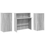 Casa si Gradina - Mobilier - Mese si birouri - Birouri - Birou de receptie Gri Sonoma 200x50x103,5 cm Lemn prelucrat - Infinity.ro