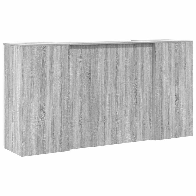 Casa si Gradina - Mobilier - Mese si birouri - Birouri - Birou de receptie Gri Sonoma 200x50x103,5 cm Lemn prelucrat - Infinity.ro