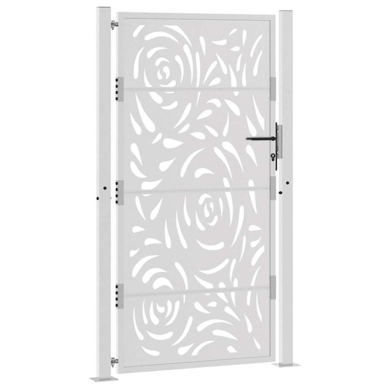 Casa si Gradina - Constructii - Usi interior, exterior si garaj - Usi garaj - Poarta gradina Design cu flacara otel rezistent la intemperii, mărime 105x180 cm - Infinity.ro