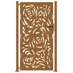 Casa si Gradina - Constructii - Usi interior, exterior si garaj - Usi garaj - Poarta gradina Design cu flacara otel rezistent la intemperii, mărime 105x180 cm - Infinity.ro