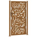 Casa si Gradina - Constructii - Usi interior, exterior si garaj - Usi garaj - Poarta gradina Design cu flacara otel rezistent la intemperii, mărime 105x180 cm - Infinity.ro