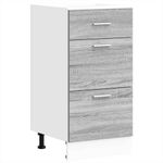 Casa si Gradina - Mobilier - Comode si corpuri - Corpuri bucatarie - Dulap inferioara gri Sonoma 40x46x81,5 cm Lemn prelucrat - Infinity.ro