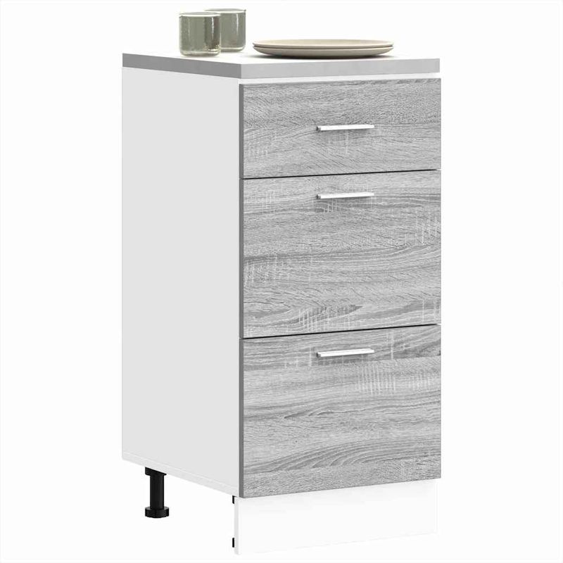 Casa si Gradina - Mobilier - Comode si corpuri - Corpuri bucatarie - Dulap inferioara gri Sonoma 40x46x81,5 cm Lemn prelucrat - Infinity.ro
