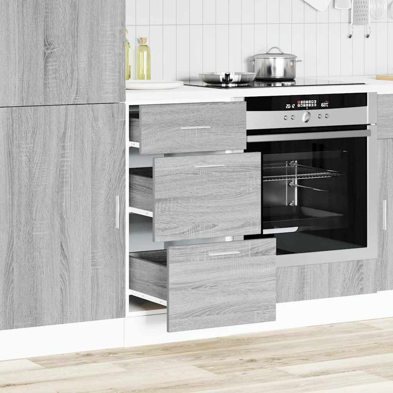 Casa si Gradina - Mobilier - Comode si corpuri - Corpuri bucatarie - Dulap inferioara gri Sonoma 40x46x81,5 cm Lemn prelucrat - Infinity.ro