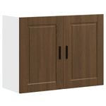 Casa si Gradina - Mobilier - Comode si corpuri - Corpuri bucatarie - Dulap de bucatarie "Porto" din lemn de stejar maro, mărime 80x31x60 cm, model 1x dulap de perete (2 uși) - Infinity.ro