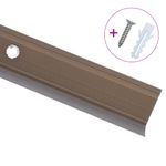 Casa si Gradina - Constructii - Materiale constructii - Profile decorative - Profile trepte in forma de L, 5 buc., maro, 100 cm, aluminiu - Infinity.ro