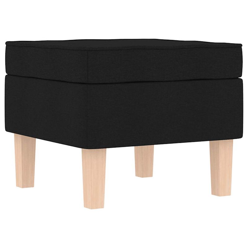 Casa si Gradina - Mobilier - Scaune si fotolii - Fotolii - Fotoliu balansoar cu taburet, Negru, material textil, cantitate în pachet: 2, model cu scăunel pentru picioare - Infinity.ro