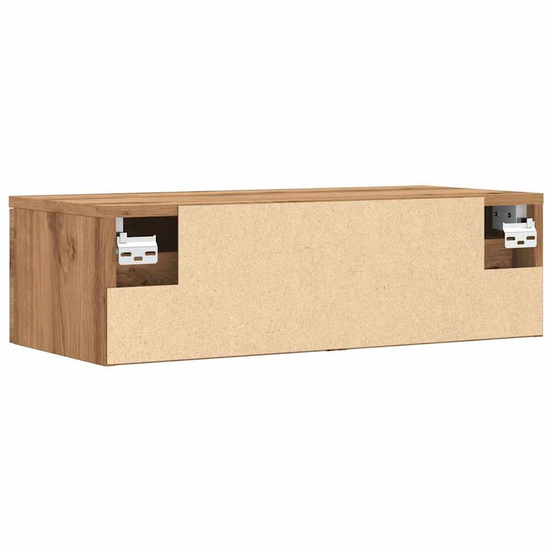 Casa si Gradina - Mobilier - Biblioteci si rafturi - Rafturi - Dulap de perete, stejar artizanal, 68x30x20 cm, lemn prelucrat - Infinity.ro