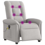 Ingrijire personala si Cosmetice - Sanatate si wellness - Articole wellness - Fotolii de masaj - Fotoliu reclinabil electric pentru masaj Cloud Grey Fabric - Infinity.ro