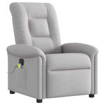 Ingrijire personala si Cosmetice - Sanatate si wellness - Articole wellness - Fotolii de masaj - Fotoliu reclinabil electric pentru masaj Cloud Grey Fabric - Infinity.ro