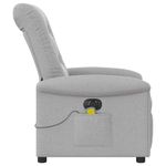 Ingrijire personala si Cosmetice - Sanatate si wellness - Articole wellness - Fotolii de masaj - Fotoliu reclinabil electric pentru masaj Cloud Grey Fabric - Infinity.ro