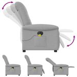 Ingrijire personala si Cosmetice - Sanatate si wellness - Articole wellness - Fotolii de masaj - Fotoliu reclinabil electric pentru masaj Cloud Grey Fabric - Infinity.ro