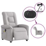 Ingrijire personala si Cosmetice - Sanatate si wellness - Articole wellness - Fotolii de masaj - Fotoliu reclinabil electric pentru masaj Cloud Grey Fabric - Infinity.ro
