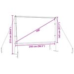 TV, Audio-Video si Foto - Videoproiectoare si accesorii - Ecrane proiectie - Ecran de proiectie cu suporturi 108 inch 16:9 - Infinity.ro