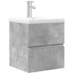 Casa si Gradina - Mobilier - Seturi de mobilier - Seturi baie - Set mobilier de baie, 2 piese, gri beton, lemn compozit - Infinity.ro