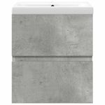 Casa si Gradina - Mobilier - Seturi de mobilier - Seturi baie - Set mobilier de baie, 2 piese, gri beton, lemn compozit - Infinity.ro