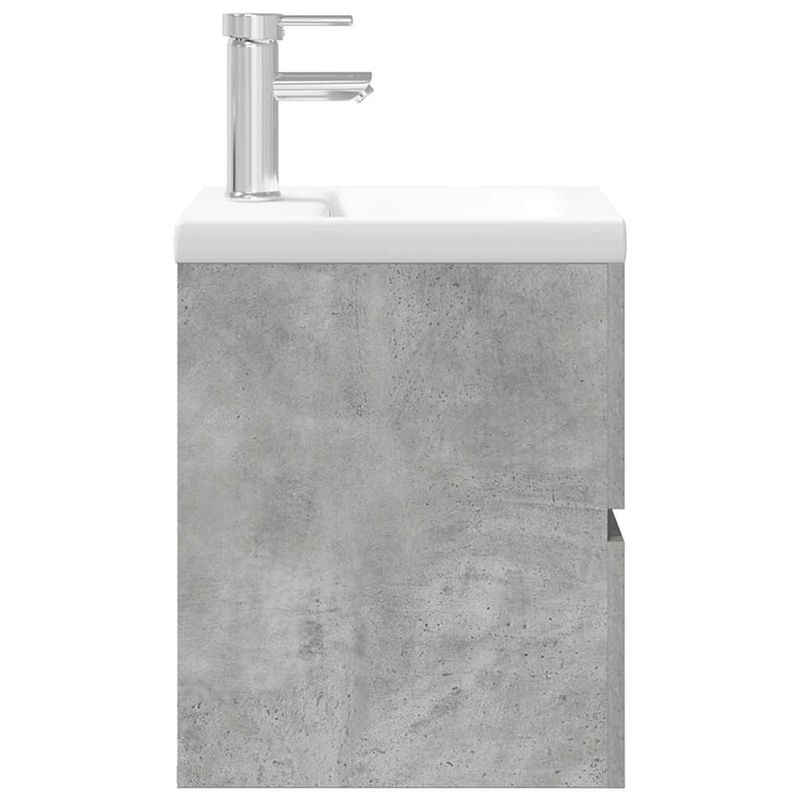 Casa si Gradina - Mobilier - Seturi de mobilier - Seturi baie - Set mobilier de baie, 2 piese, gri beton, lemn compozit - Infinity.ro