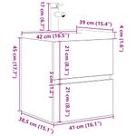 Casa si Gradina - Mobilier - Seturi de mobilier - Seturi baie - Set mobilier de baie, 2 piese, gri beton, lemn compozit - Infinity.ro