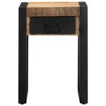 Casa si Gradina - Mobilier - Mese si birouri - Mese living - Masa laterala, 35x35x50 cm, lemn masiv de mango nefinisat - Infinity.ro