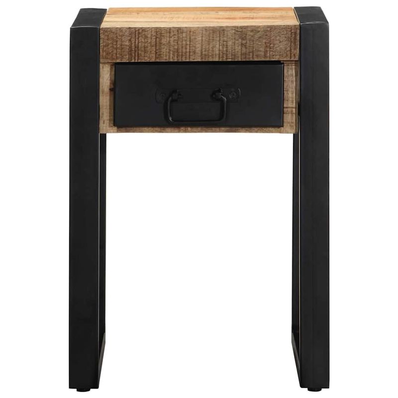 Casa si Gradina - Mobilier - Mese si birouri - Mese living - Masa laterala, 35x35x50 cm, lemn masiv de mango nefinisat - Infinity.ro