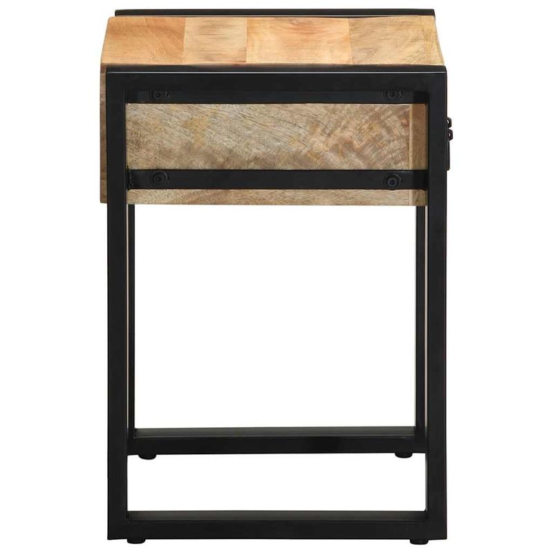 Casa si Gradina - Mobilier - Mese si birouri - Mese living - Masa laterala, 35x35x50 cm, lemn masiv de mango nefinisat - Infinity.ro