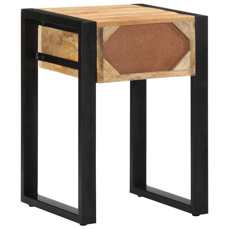 Casa si Gradina - Mobilier - Mese si birouri - Mese living - Masa laterala, 35x35x50 cm, lemn masiv de mango nefinisat - Infinity.ro