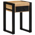 Casa si Gradina - Mobilier - Mese si birouri - Mese living - Masa laterala, 35x35x50 cm, lemn masiv de mango nefinisat - Infinity.ro
