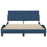 Casa si Gradina - Mobilier - Paturi si accesorii - Paturi - Cadru de pat fara saltea tesatura albastra 120x200 cm - Infinity.ro