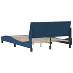 Casa si Gradina - Mobilier - Paturi si accesorii - Paturi - Cadru de pat fara saltea tesatura albastra 120x200 cm - Infinity.ro