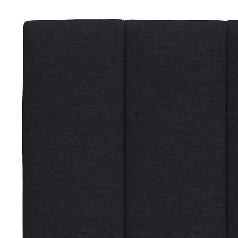 Casa si Gradina - Mobilier - Paturi si accesorii - Paturi - Pat cu saltea, negru, 200x200 cm, textil - Infinity.ro