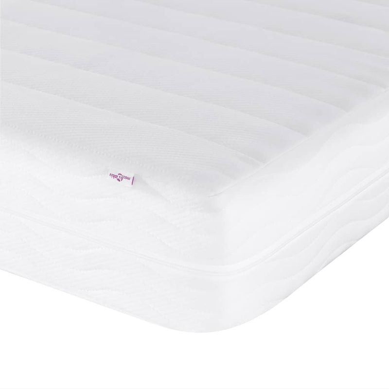 Casa si Gradina - Mobilier - Paturi si accesorii - Paturi - Pat cu saltea, negru, 200x200 cm, textil - Infinity.ro