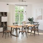 Casa si Gradina - Mobilier - Feronerie si accesorii mobila - Picioare pentru masa in forma de V 2 buc Otel natural Otel - Infinity.ro