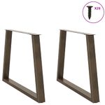 Casa si Gradina - Mobilier - Feronerie si accesorii mobila - Picioare pentru masa in forma de V 2 buc Otel natural Otel - Infinity.ro