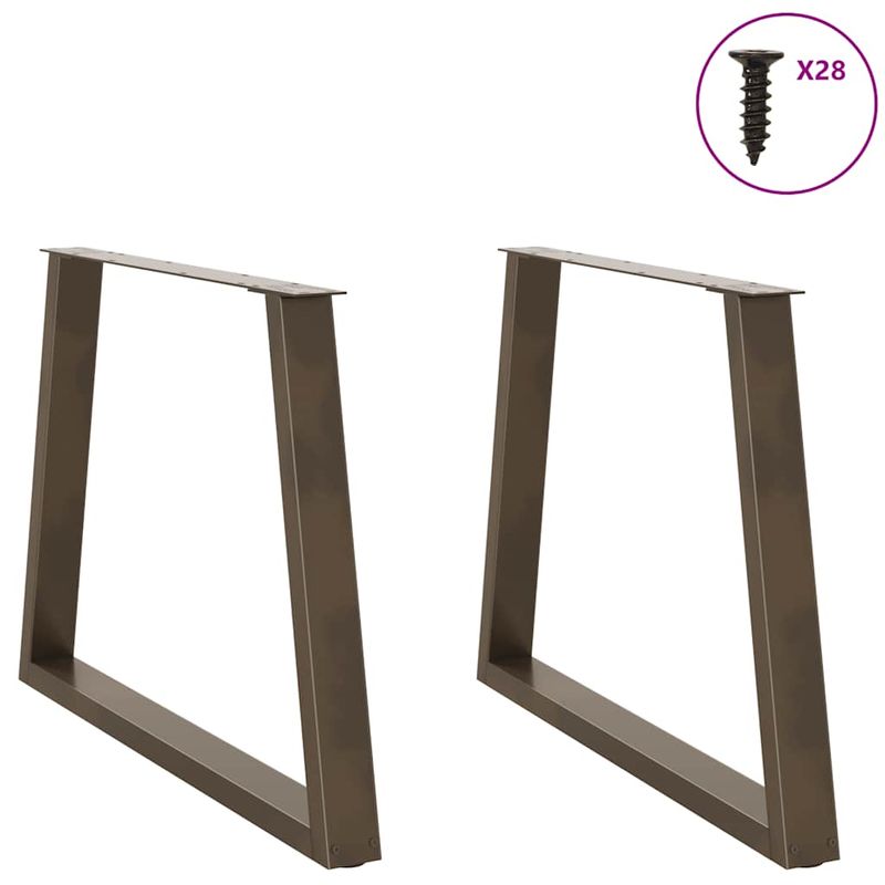 Casa si Gradina - Mobilier - Feronerie si accesorii mobila - Picioare pentru masa in forma de V 2 buc Otel natural Otel - Infinity.ro