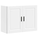 Casa si Gradina - Mobilier - Comode si corpuri - Corpuri bucatarie - Dulap de bucatarie "Porto" din lemn prelucrat alb, model 1x dulap de perete (2 uși), mărime 80x31x60 cm - Infinity.ro