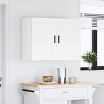 Casa si Gradina - Mobilier - Comode si corpuri - Corpuri bucatarie - Dulap de bucatarie "Porto" din lemn prelucrat alb, model 1x dulap de perete (2 uși), mărime 80x31x60 cm - Infinity.ro