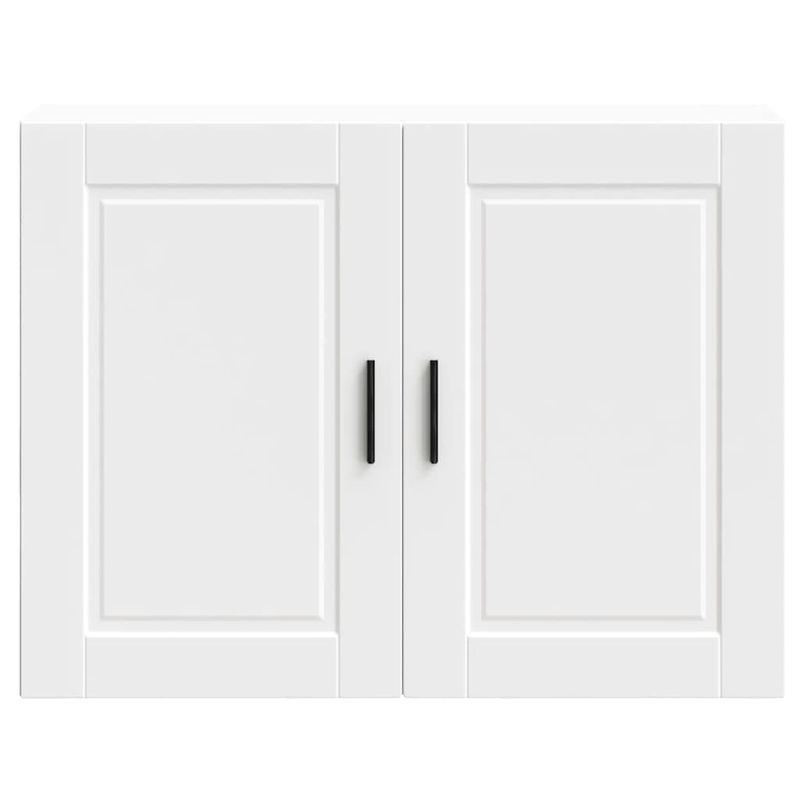 Casa si Gradina - Mobilier - Comode si corpuri - Corpuri bucatarie - Dulap de bucatarie "Porto" din lemn prelucrat alb, model 1x dulap de perete (2 uși), mărime 80x31x60 cm - Infinity.ro