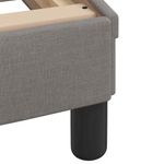 Casa si Gradina - Mobilier - Paturi si accesorii - Paturi - Pat cu saltea, gri taupe, 140x200 cm, textil - Infinity.ro