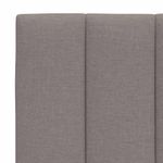 Casa si Gradina - Mobilier - Paturi si accesorii - Paturi - Pat cu saltea, gri taupe, 140x200 cm, textil - Infinity.ro