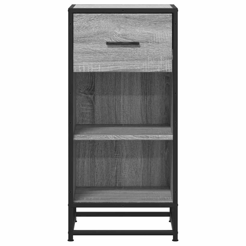 Casa si Gradina - Mobilier - Comode si corpuri - Comode - Dulap, gri sonoma, 35,5x35x76 cm, lemn prelucrat si metal - Infinity.ro