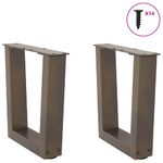 Casa si Gradina - Mobilier - Feronerie si accesorii mobila - Picioare pentru masa in forma de V 2 buc Otel natural Otel - Infinity.ro