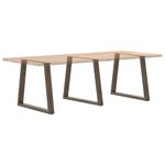 Casa si Gradina - Mobilier - Feronerie si accesorii mobila - Picioare pentru masa in forma de V 3 buc Otel natural Otel - Infinity.ro