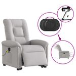 Ingrijire personala si Cosmetice - Sanatate si wellness - Articole wellness - Fotolii de masaj - Scaun electric pentru masaj picioare in picioare stofa gri nor - Infinity.ro