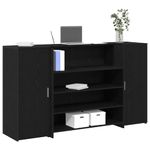 Casa si Gradina - Mobilier - Mese si birouri - Birouri - Birou de receptie Stejar negru 180x50x103,5 cm Lemn prelucrat - Infinity.ro